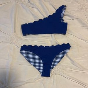 Marysia Santa Barbara Scalloped Bikini Top and Bottom